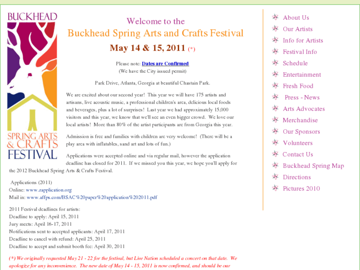 www.buckheadartsfestival.com