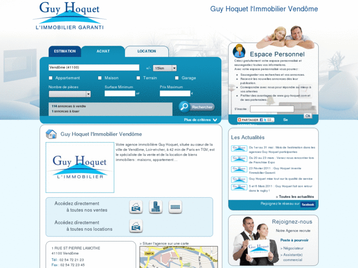 www.guyhoquet-immobilier-vendome.com