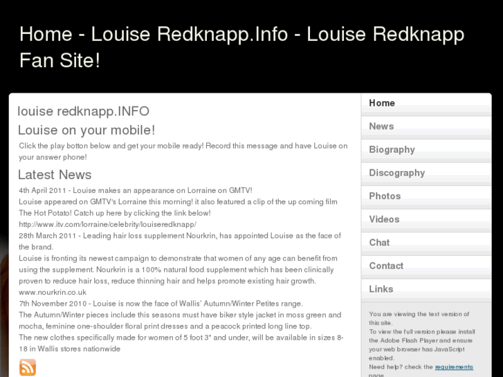 www.louiseredknapp.info