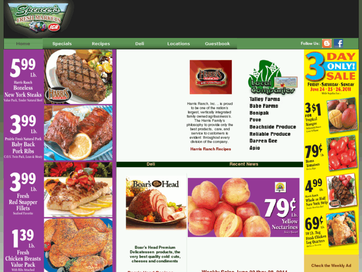 www.spencersfreshmarkets.com