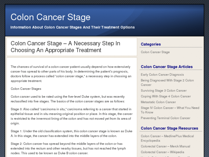 www.coloncancerstage.net