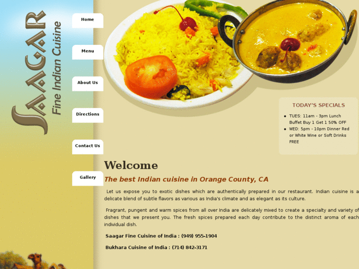 www.saagarcuisineofindia.com