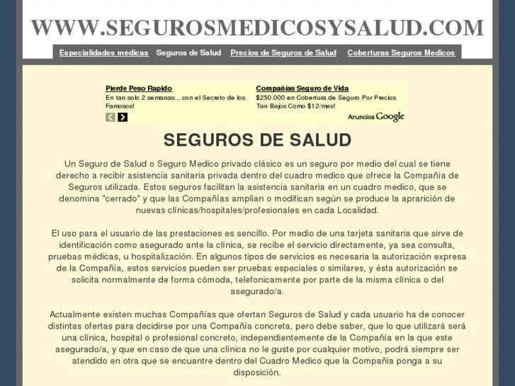 www.segurosmedicosysalud.com