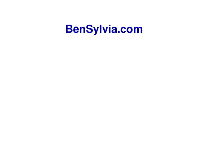 www.bensylvia.com