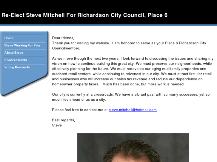 www.electstevemitchell.com