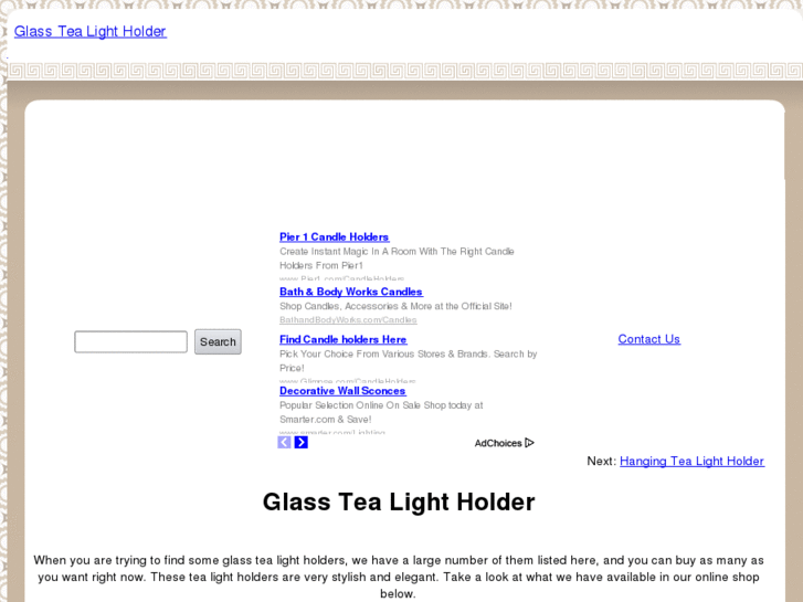 www.glasstealightholder.com