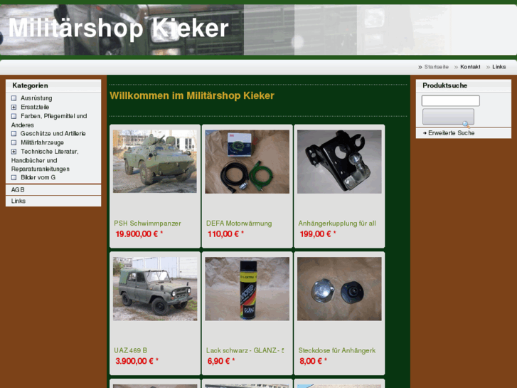 www.militaershop-kieker.com