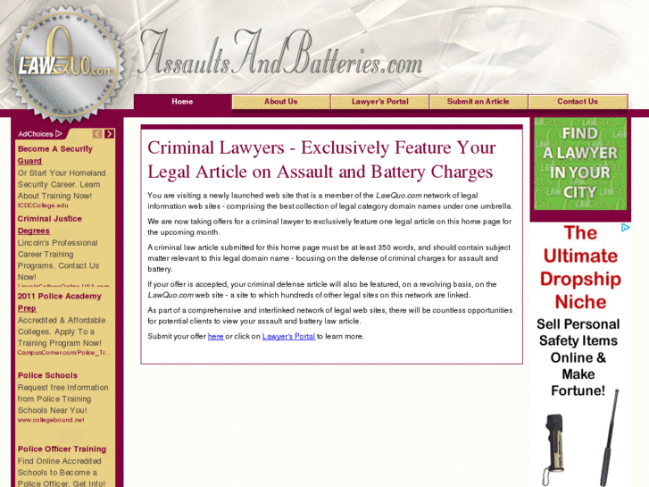 www.assaultsandbatteries.com