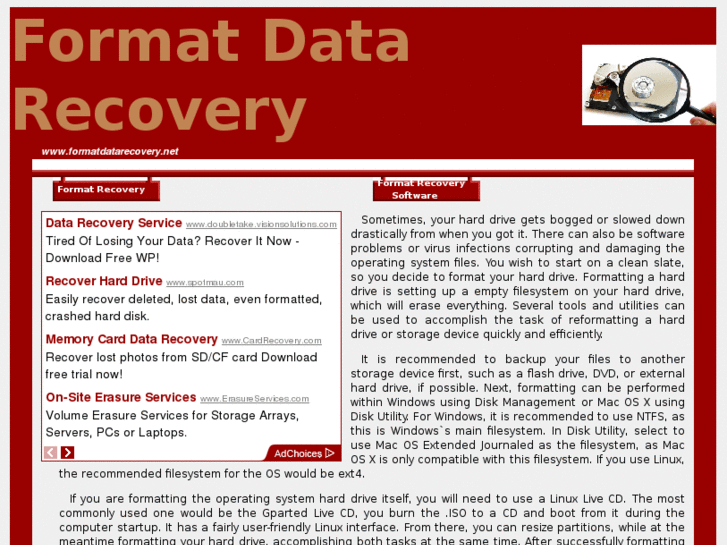 www.formatdatarecovery.net