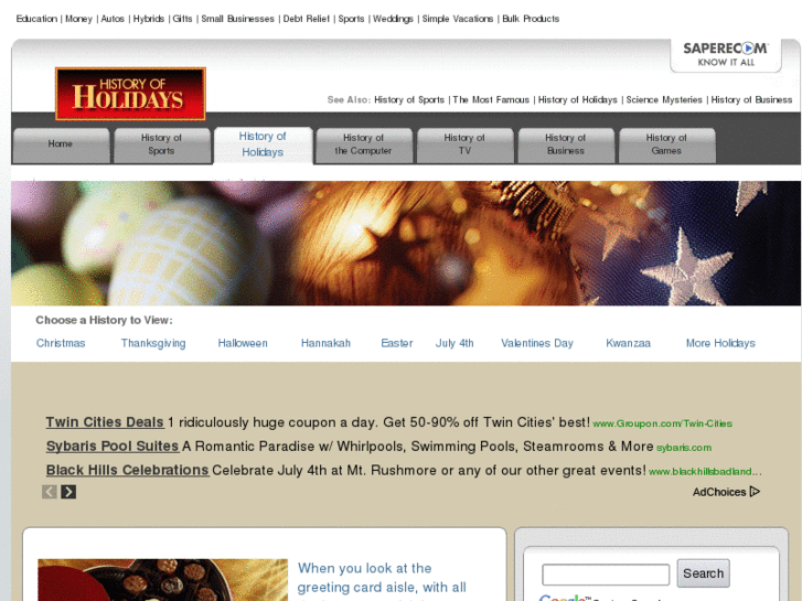 www.historyofholidays.com