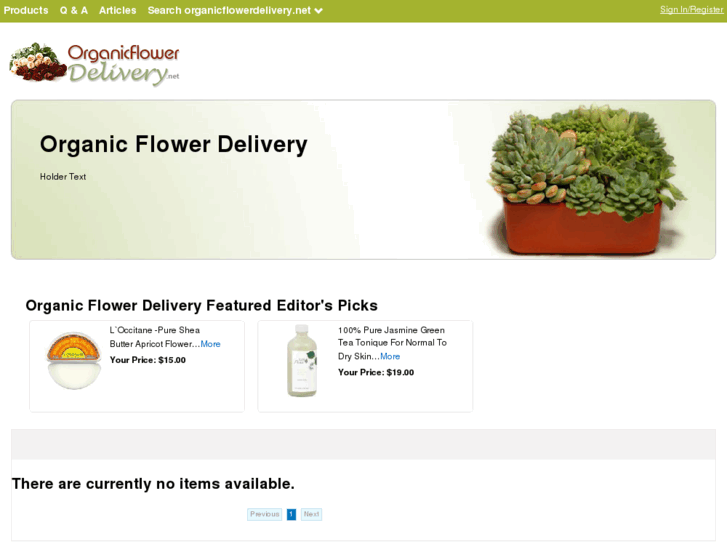 www.organicflowerdelivery.net