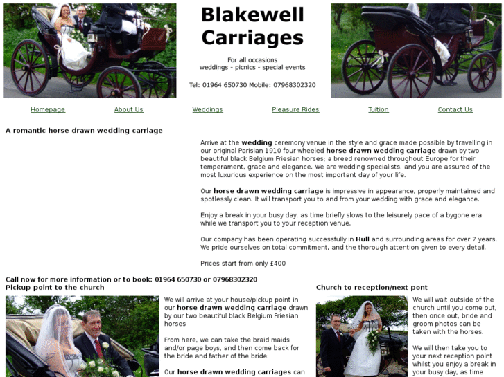 www.blakewellcarriages.co.uk