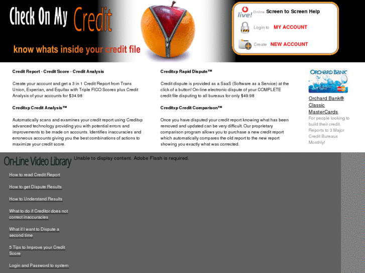 www.checkonmycredit.com