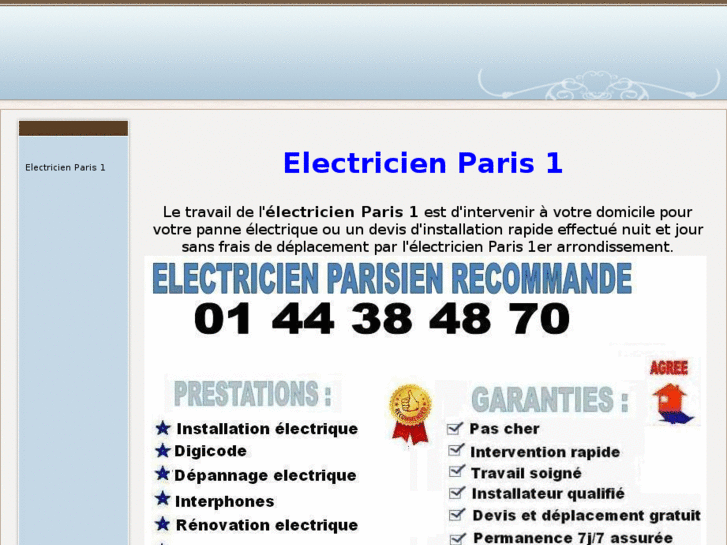 www.electricienparis1.com