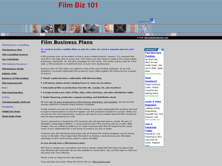 www.filmbusinessplans.com