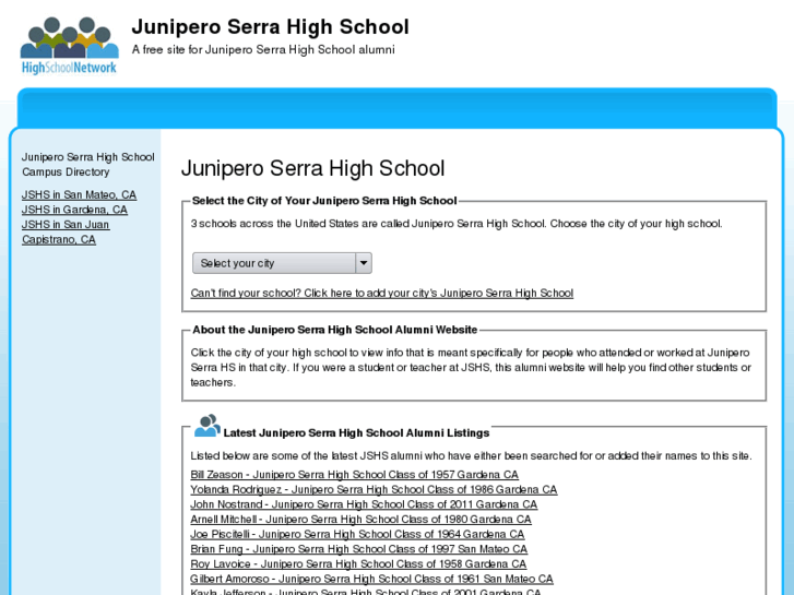 www.juniperoserrahighschool.org