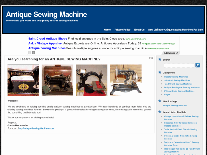 www.myantiquesewingmachine.com