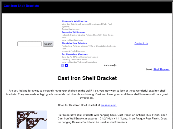 www.castironshelfbrackets.com