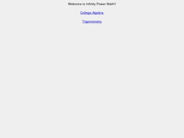 www.infinitypowermath.net