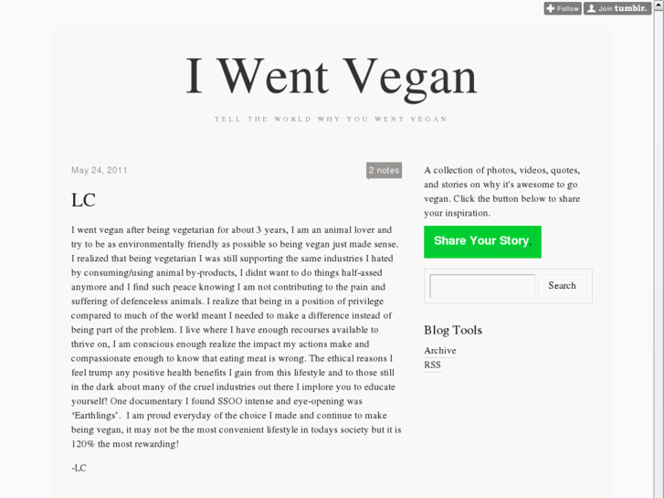 www.iwentvegan.com