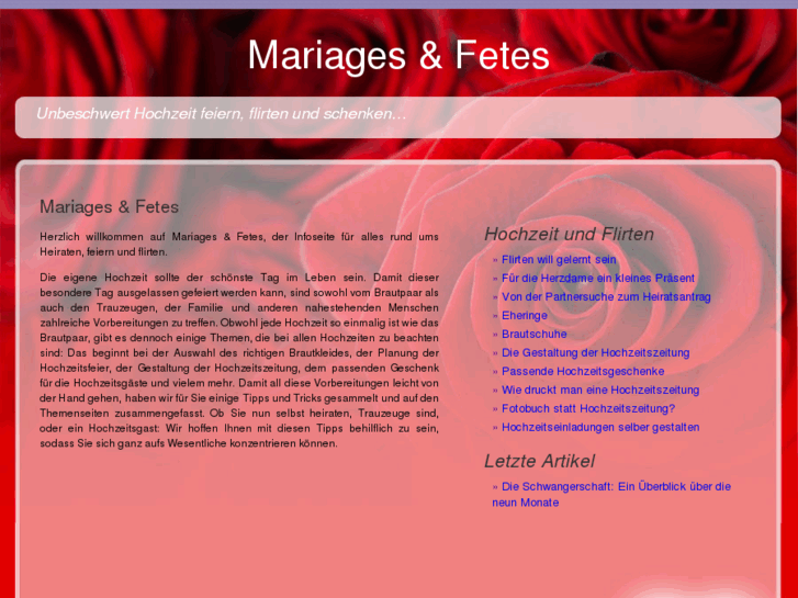 www.mariagesetfetes.com