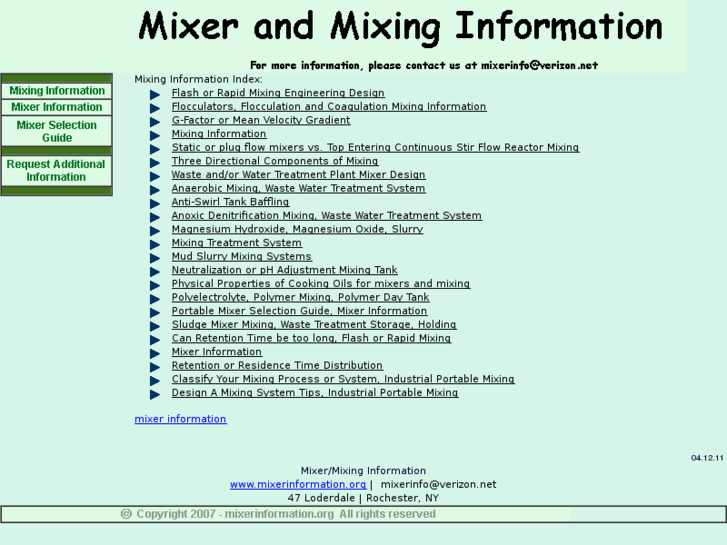 www.mixerinformation.org