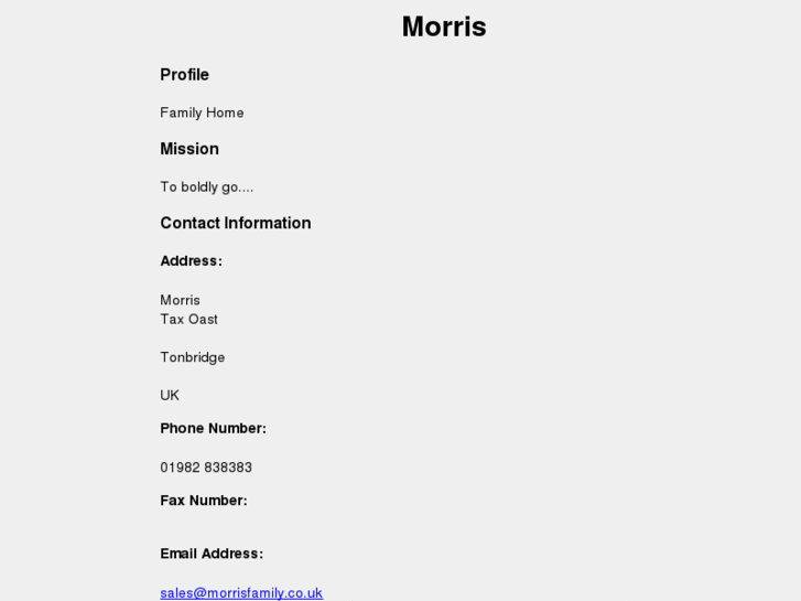 www.morrisfamily.co.uk