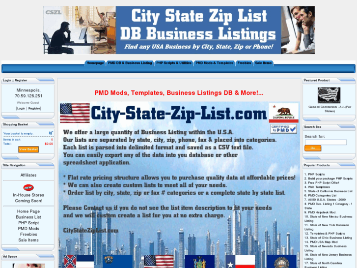 www.citystateziplist.com