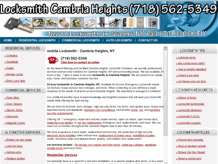 www.locksmithcambriaheights.com