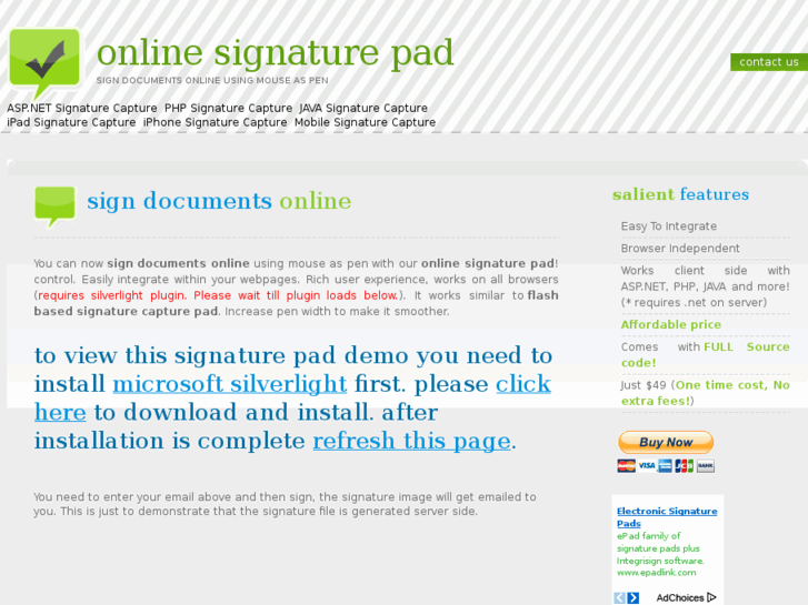 www.onlinesignaturepad.com