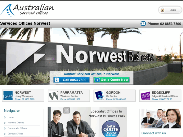 www.servicedofficesinnorwest.com.au