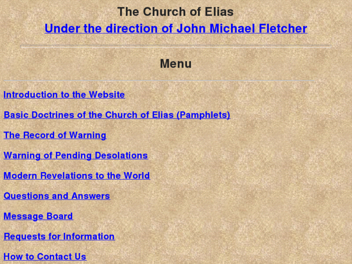 www.thechurchofelias.com