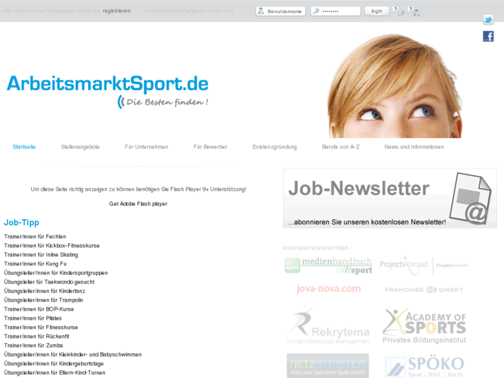 www.arbeitsmarkt-sport.com