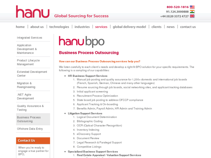 www.hanubpo.com