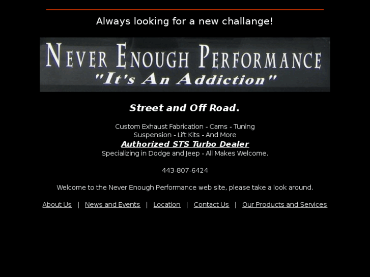 www.neverenoughperformance.com