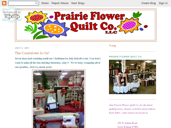 www.prairieflowerquilts.com