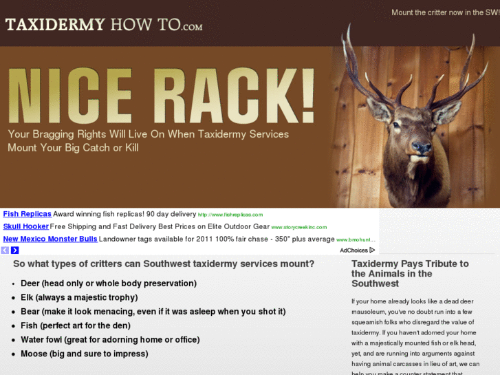 www.taxidermyhowto.com