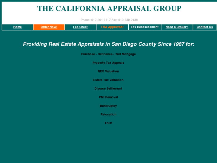 www.thecaliforniaappraisalgroup.com