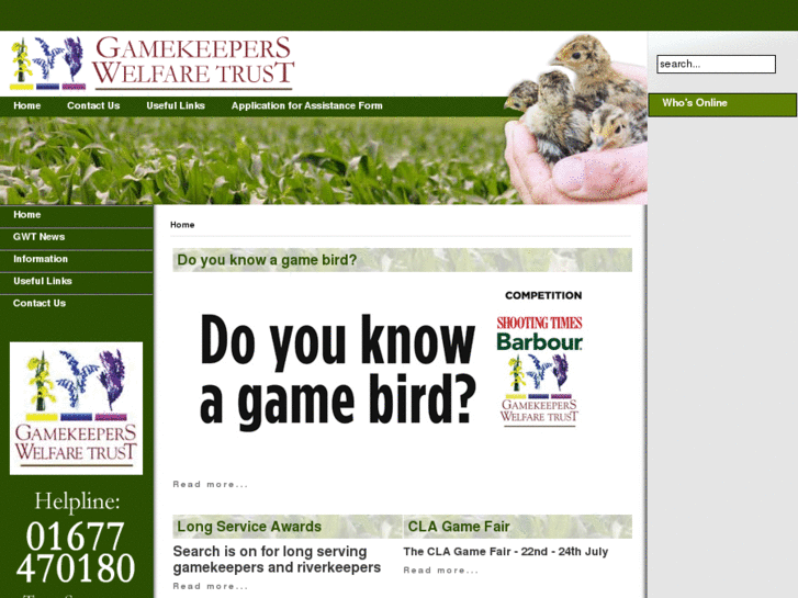 www.thegamekeeperswelfaretrust.com