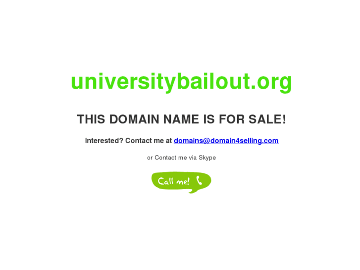 www.universitybailout.net