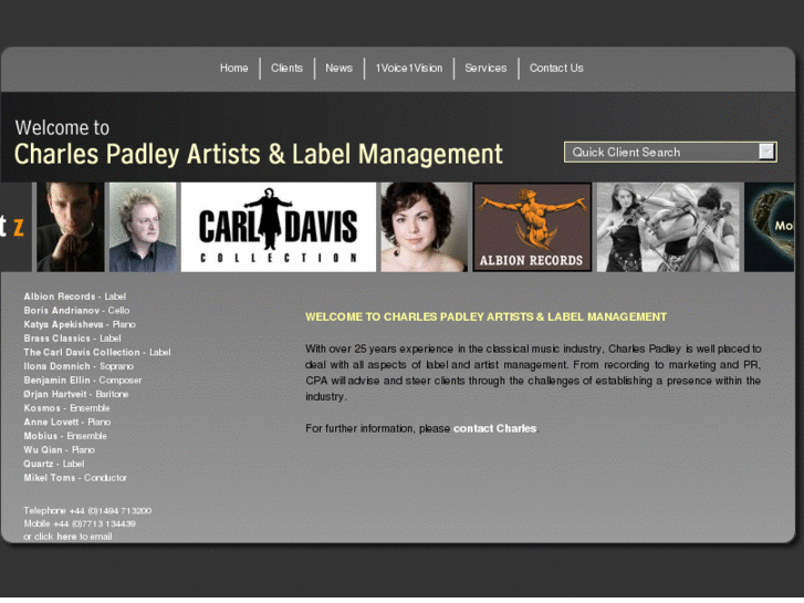 www.charlespadleyartists.com