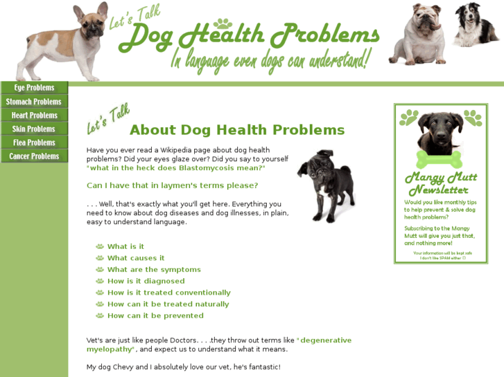 www.lets-talk-dog-health-problems.com