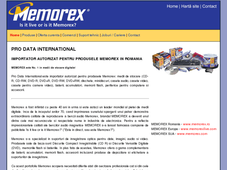 www.memorex.ro