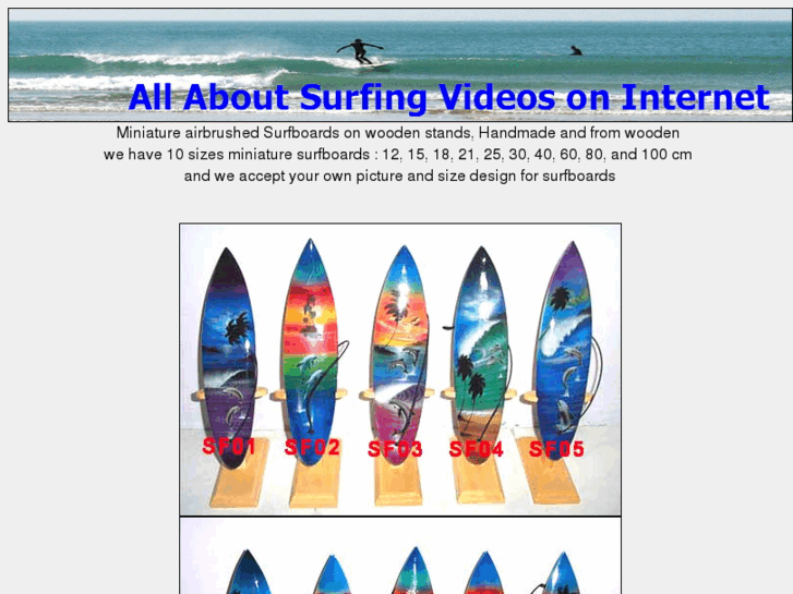 www.miniaturesurfboard.com