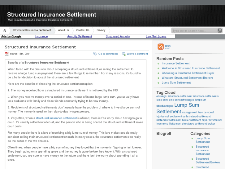 www.structuredinsurancesettlement.org