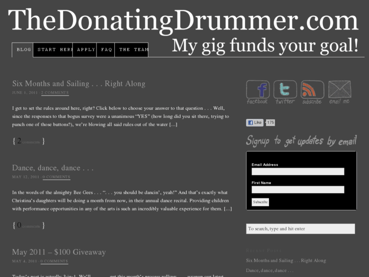 www.donatingdrummer.com