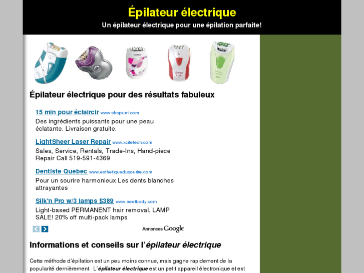 www.epilateurelectrique.info