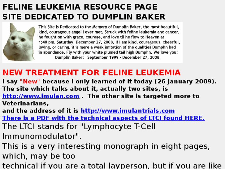 www.felineleukemia.info