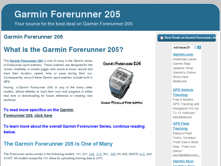 www.garminforerunner205.com