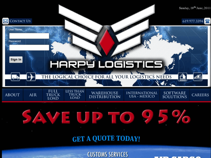 www.harpylogistics.com